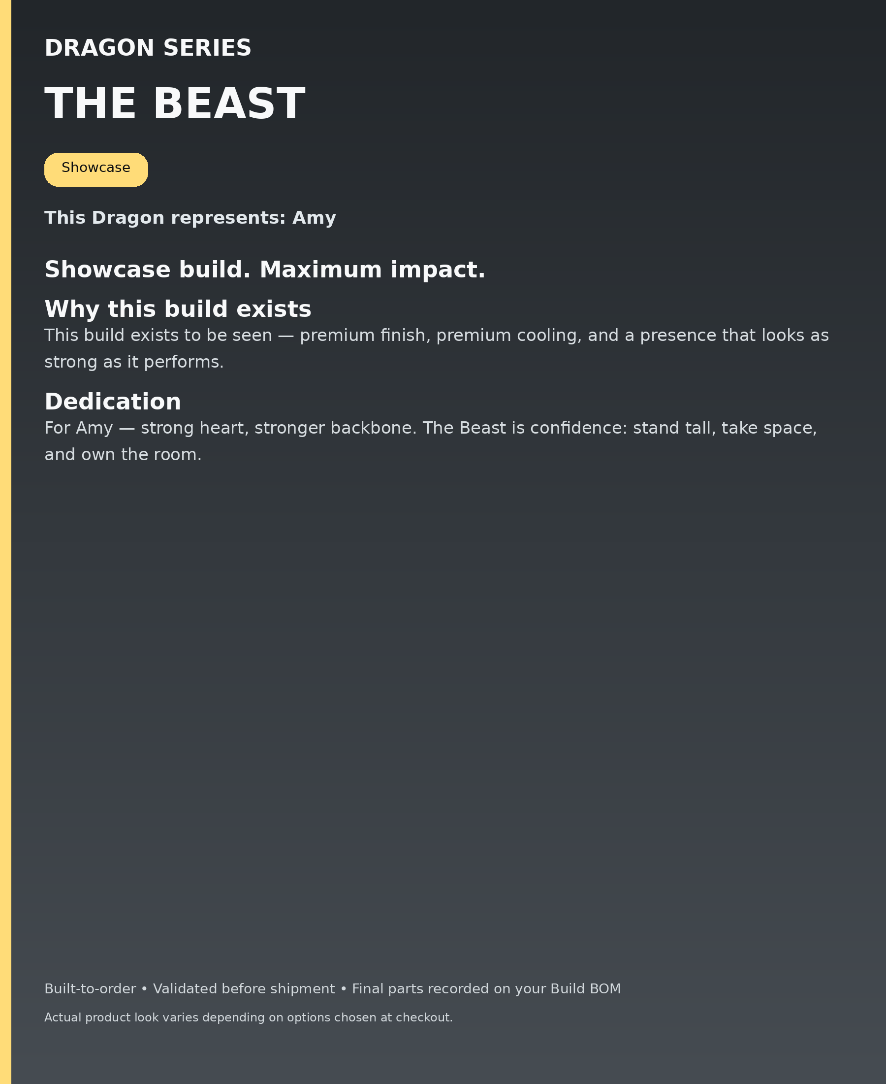 Dragon Series - The Beast - dedication